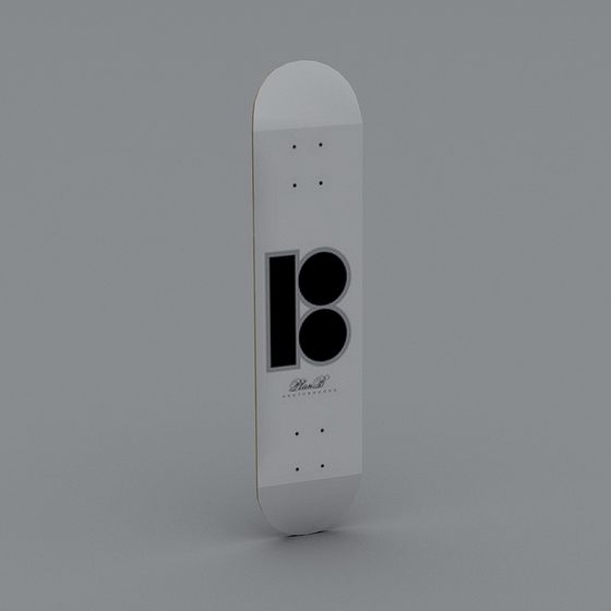 Urban Skate Low-Poly 3D model