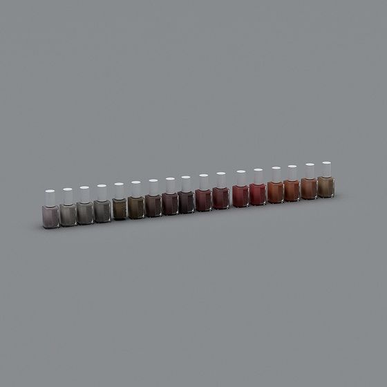 Low-Poly Nail Polish Display Stand 3D model