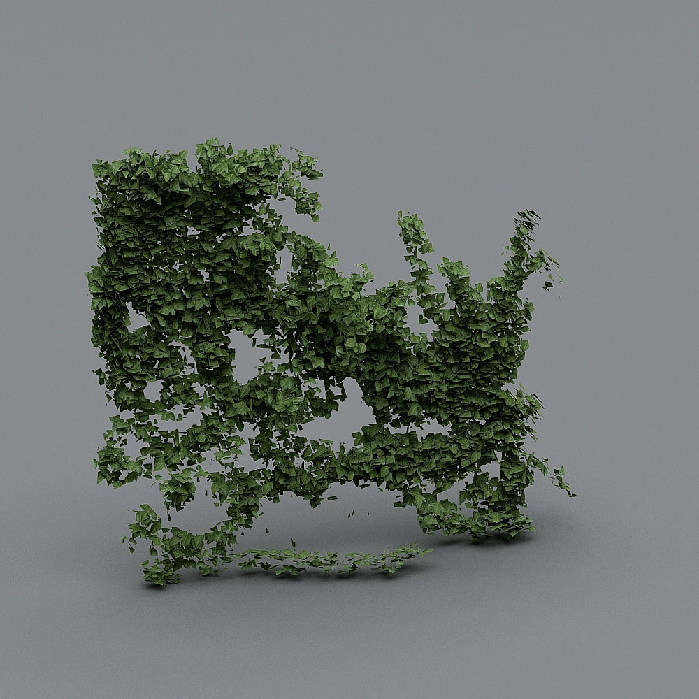 Vibrant Ivy Wall 3D Model