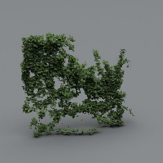 Vibrant Ivy Wall 3D Model