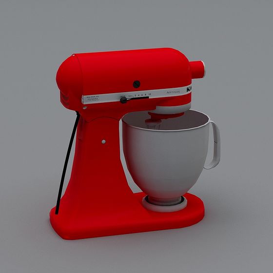 Vibrant Low-Poly Blender 3D model for Kitchens