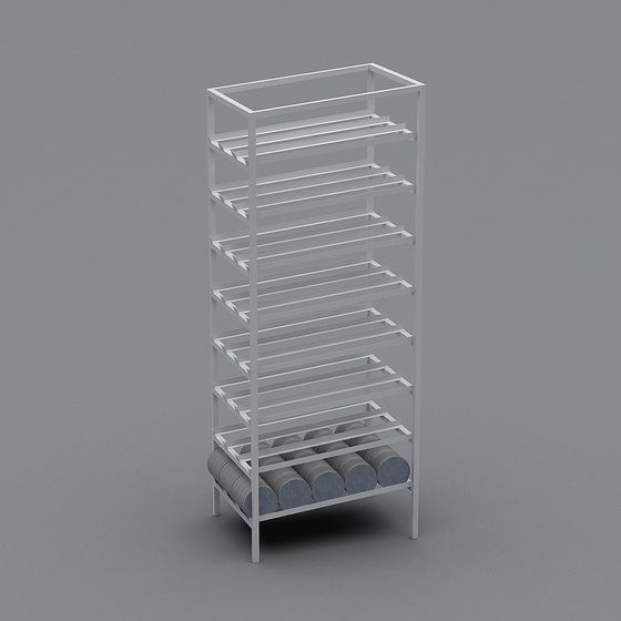 City Shelf Low-Poly 3D model