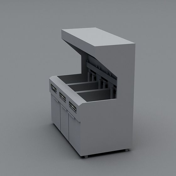 Smart File Cabinet 3D model for Future Workspaces