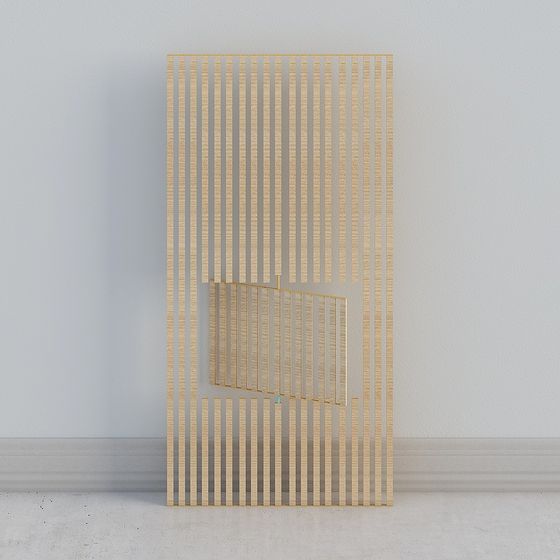 Bamboo Screen Partition 3D model