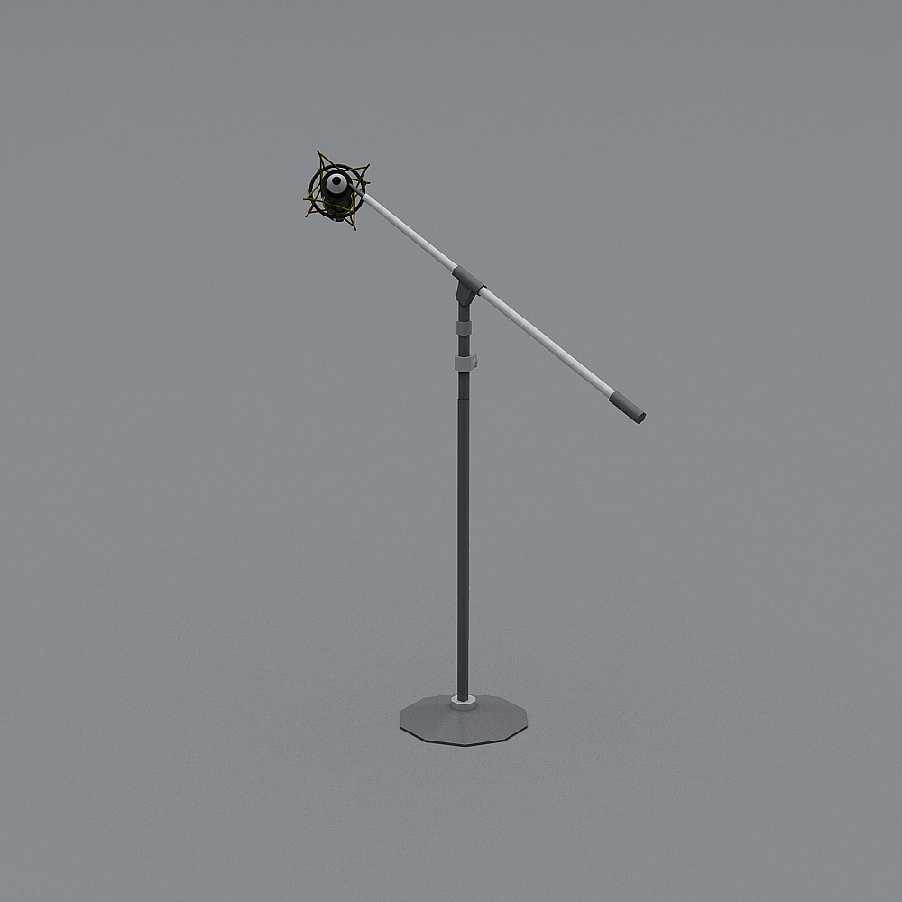 Low Poly Microphone 3D model for Creative Projects