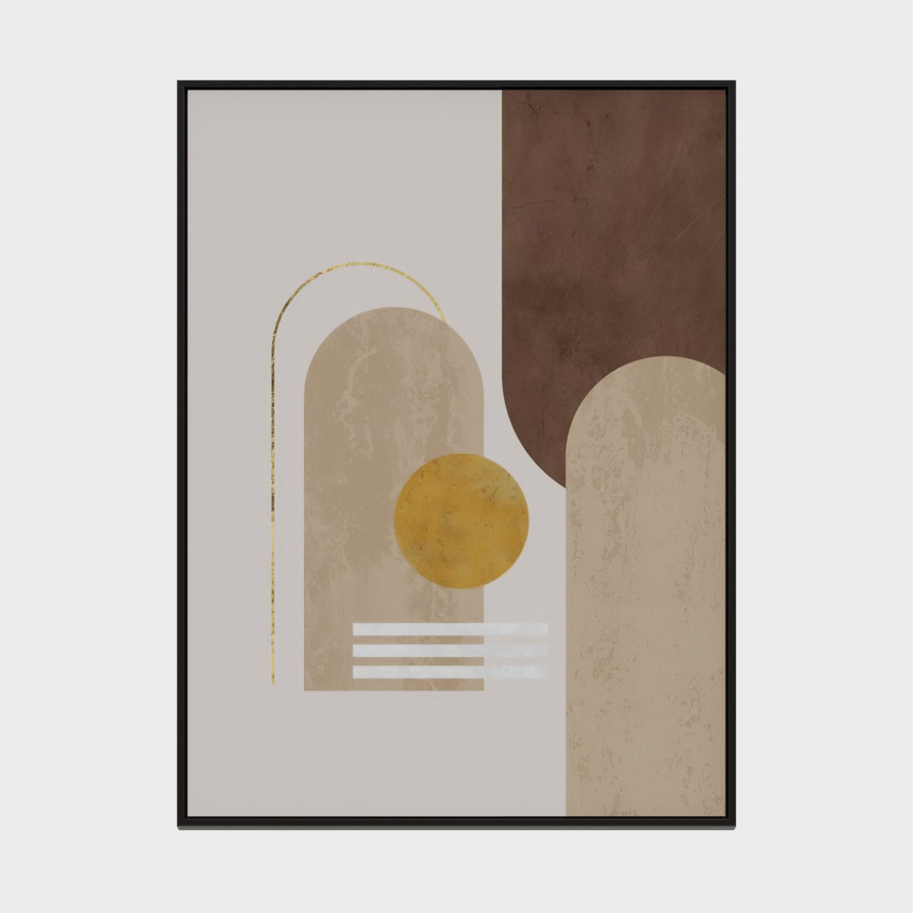 คอลเลกชันนอร์ดิกสมัยใหม่มินิมัลลิสต์ - ภาพวาดตกแต่งสี่เหลี่ยมผืนผ้า - 146