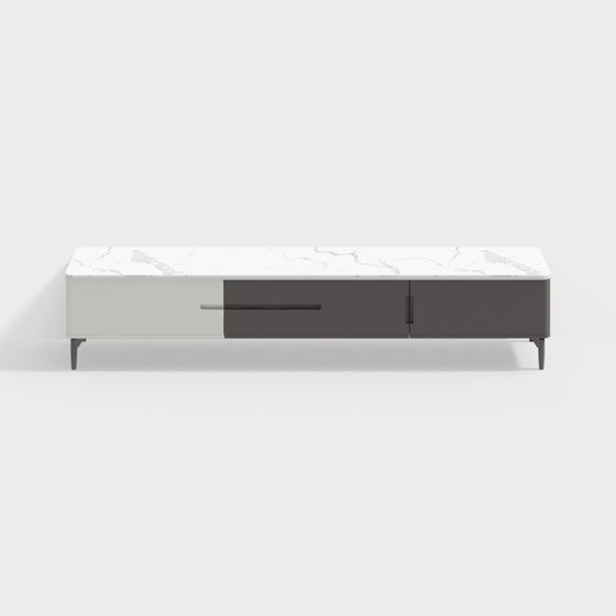Modern Minimalist TV Stand 3D model
