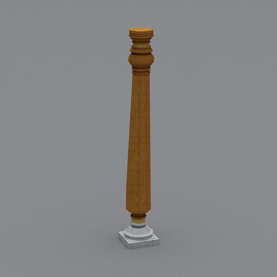 Elegant Roman Column 3D model for Classical Aesthetics
