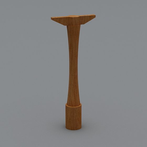 Tapered Wooden Stand 3D model