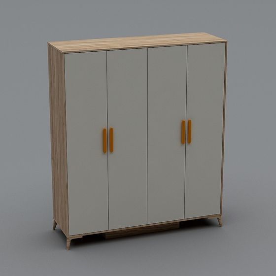 Scandinavian Storage Cabinet 3D model
