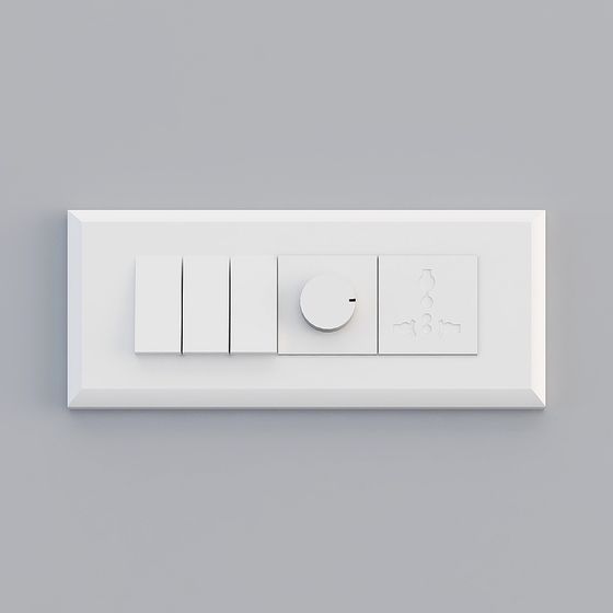 Minimalist Switch Panel 3D model