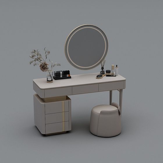 Modern Minimalist Dressing Table 3D model
