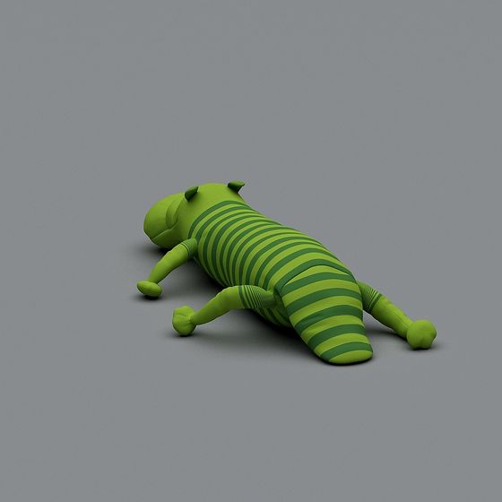 Charming Green Creature 3D model