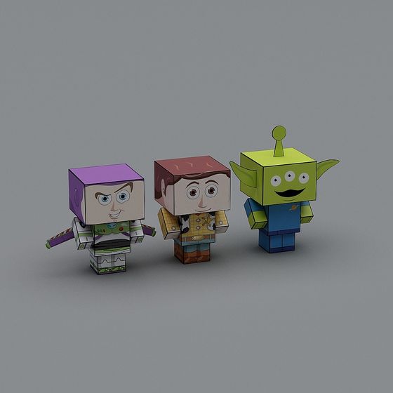 Cube Heroes 3D model - Fun and Creative Designs