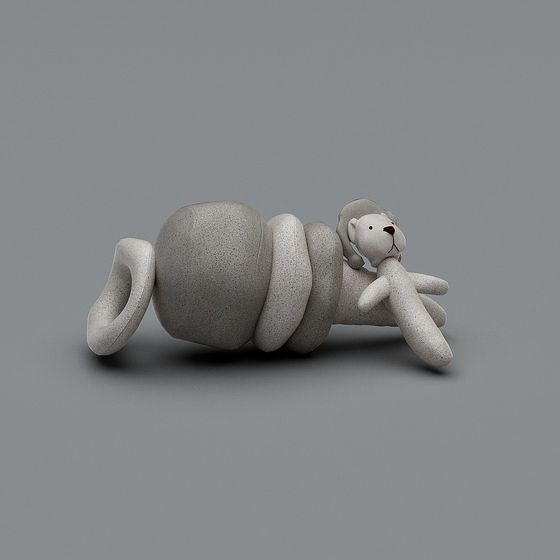 Spiral Bear 3D model for Kids’ Spaces