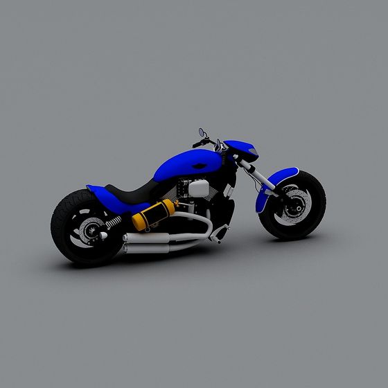 CyberRider Futuristic Motorcycle 3D model