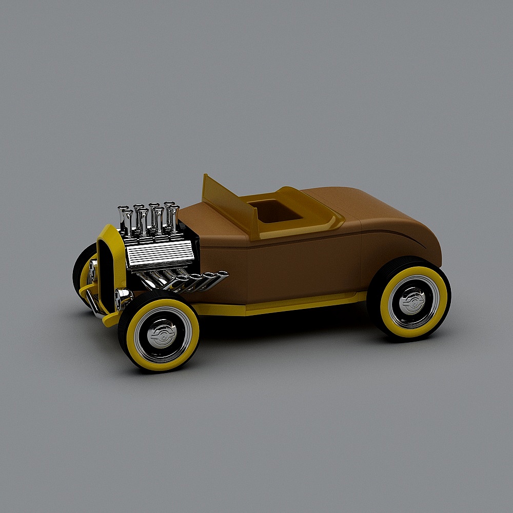 Stylish Hot Rod 3D model