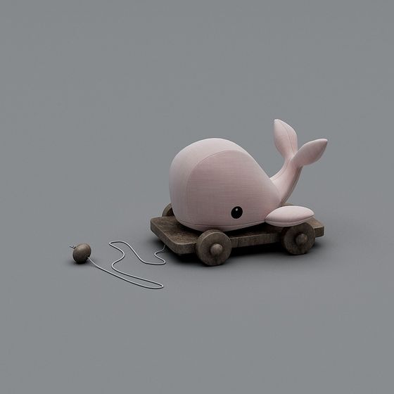 Whale on Wheels 3D model for Creative Projects
