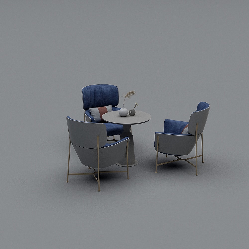 Combinaison décontractée de table de négociation et chaise modernes et de luxe léger