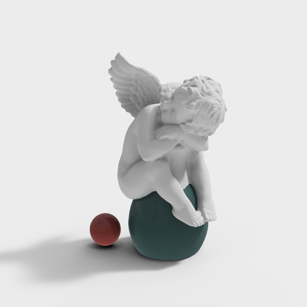 Angel's Dream 3D Model - Dream and Reality Combined