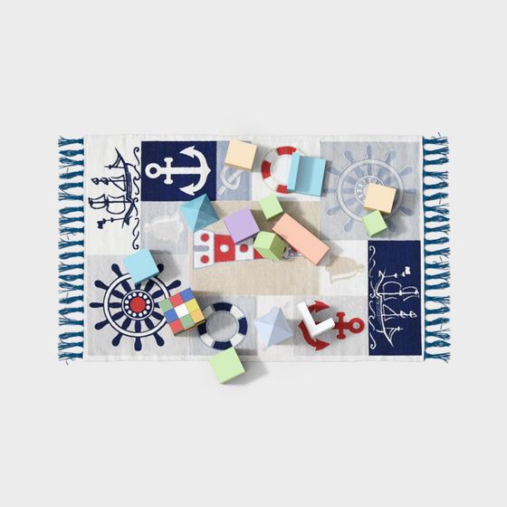 Nautical Playtime Rug 3D model