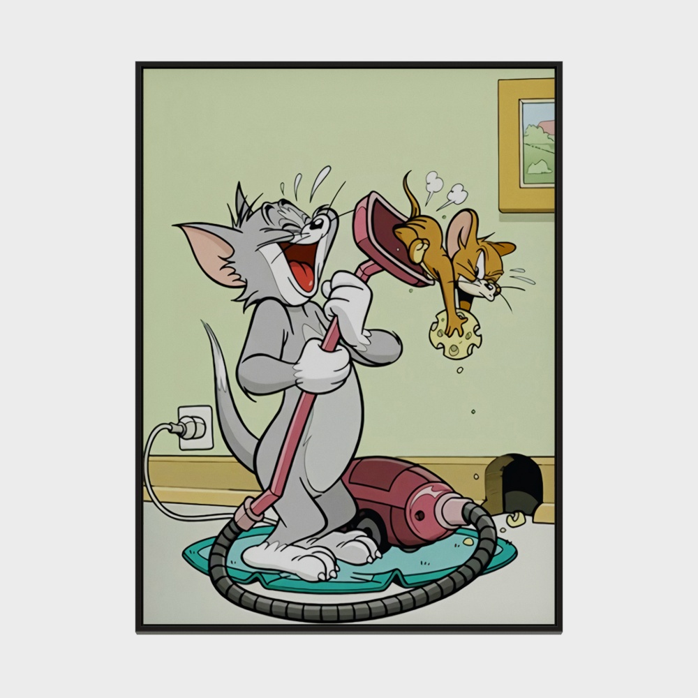 Humorous Tom and Jerry 3D Model for Creative Projects