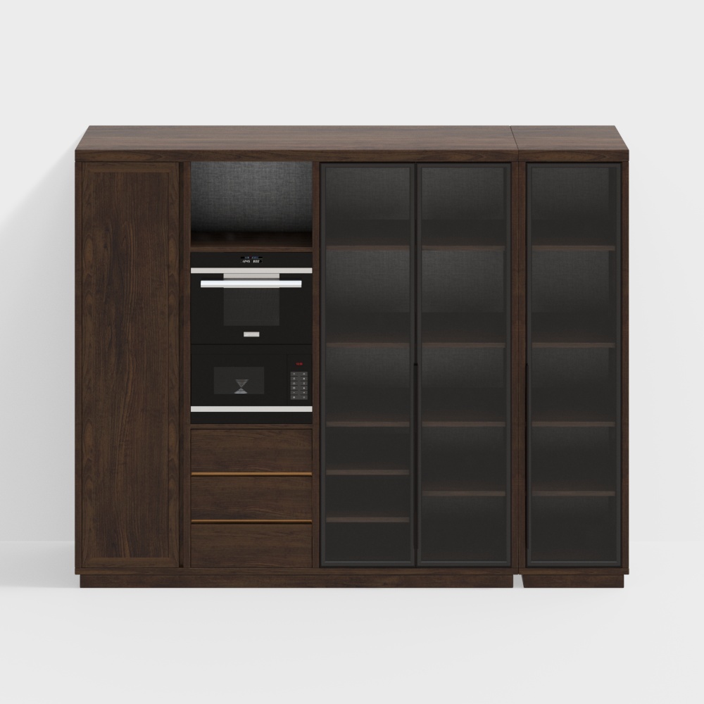 Urban Bookshelf 3D model for Modern Interiors