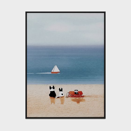 북유럽 만화 어린이 작은 신선한 시리즈 - 직사각형 장식 그림 - 163