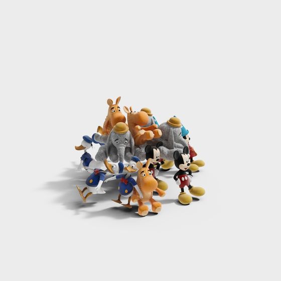 Whimsical Cartoon Characters 3D Model Collection