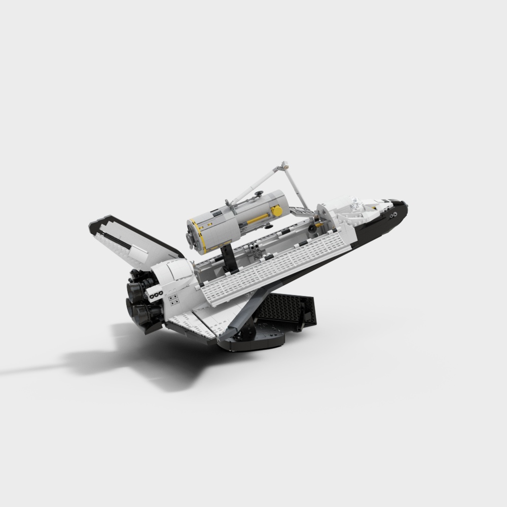 High-Detail Low-Polygon Space Shuttle 3D Model
