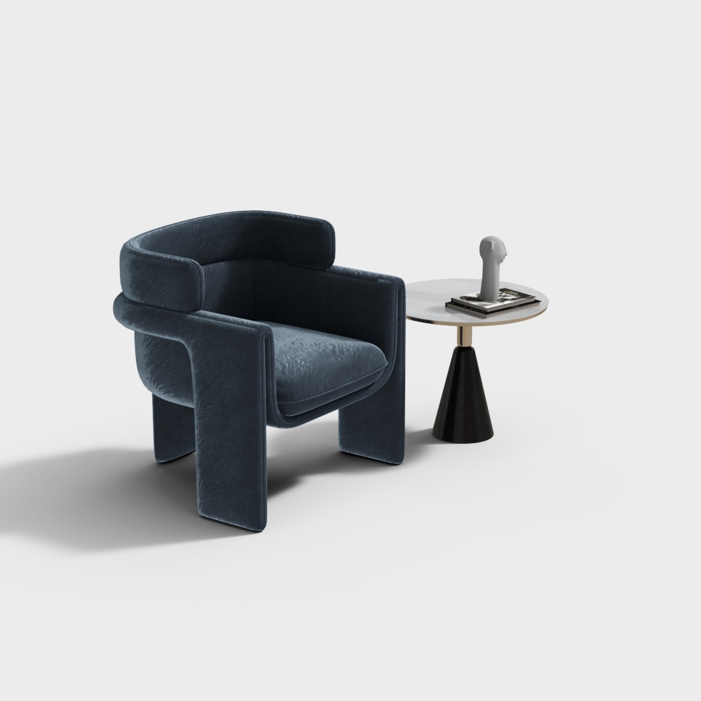 발코니 라운지 테이블과 의자 조합