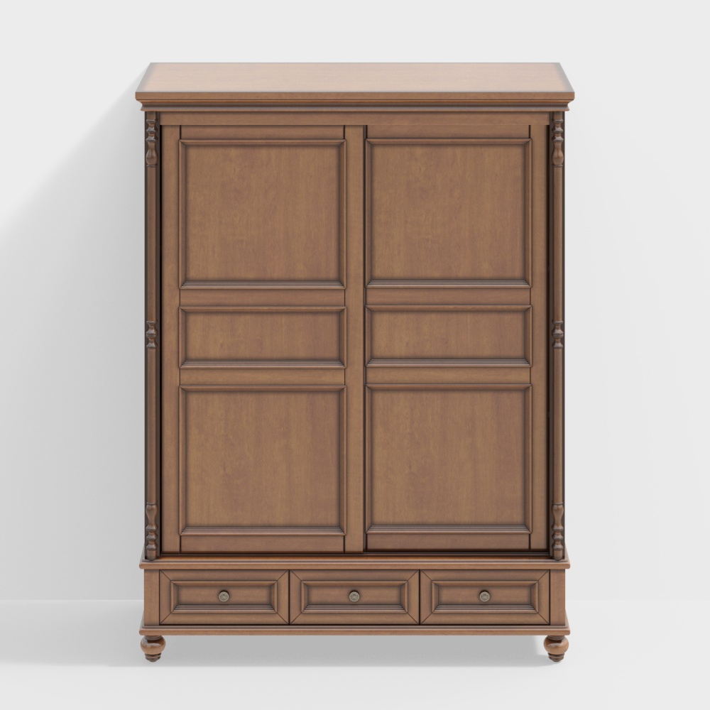 Whole assembly - American series - two-door wardrobe - 8808