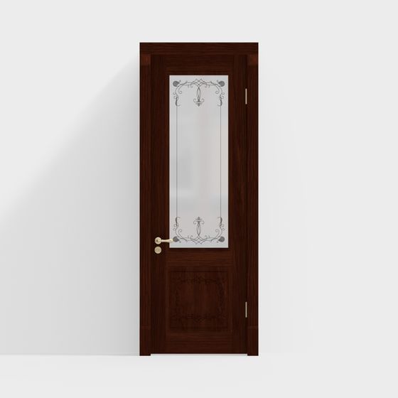 Elegant Vintage Door 3D model for Creative Projects