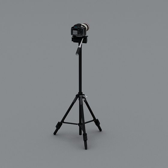Low Poly Camera Tripod 3D model