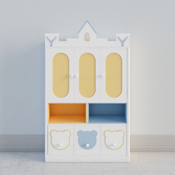 Little Prince's Castle Cabinet 3D model