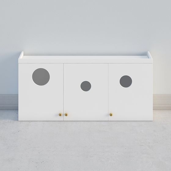 Minimalist Storage Cabinet 3D model