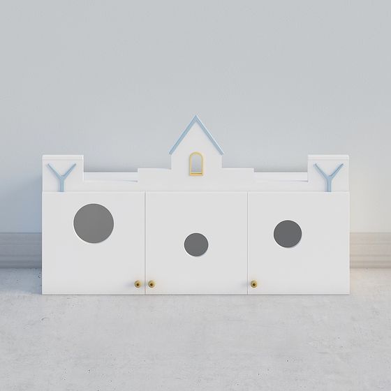 Fairytale Castle Cabinet 3D model