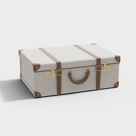 Vintage-Modern Classic Luggage 3D model