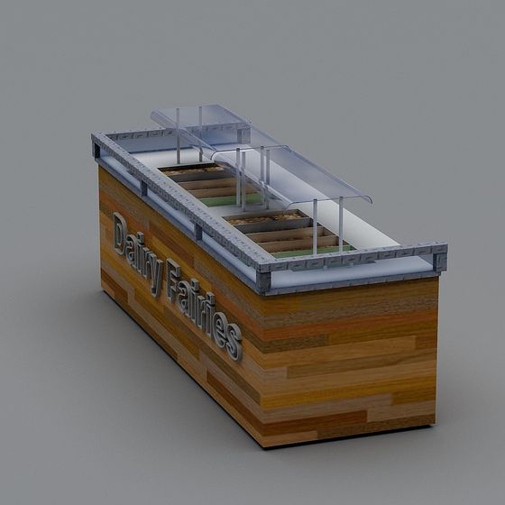 Dairy Fairies Refrigerated Display Case 3D model