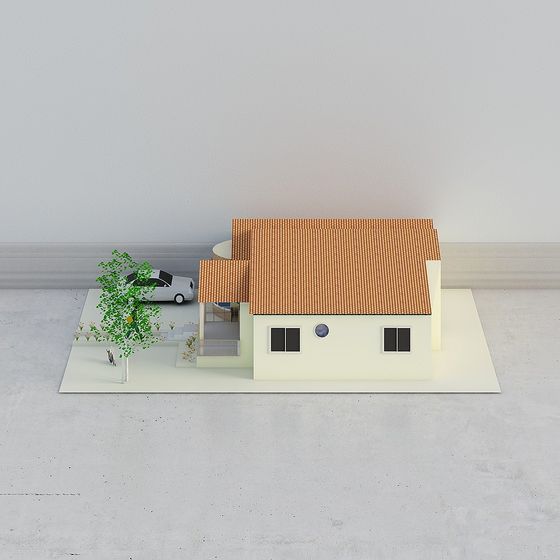 Unique Low-Polygon Style 3D Model for Modern Architecture