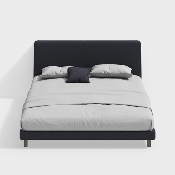 Modern Minimalist Bed Frame 3D model