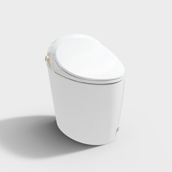 Minimalist Smart Toilet 3D model