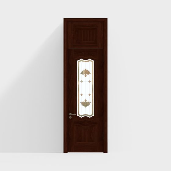 Elegant Low-Poly 3D Model Door