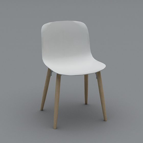 Elegant Low-Poly 3D Chair Model