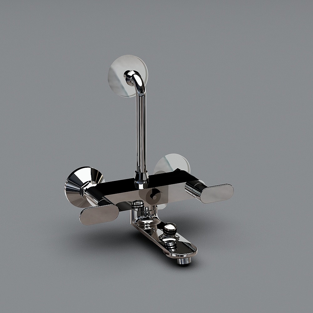 Elegant Low-Poly Faucet 3D model