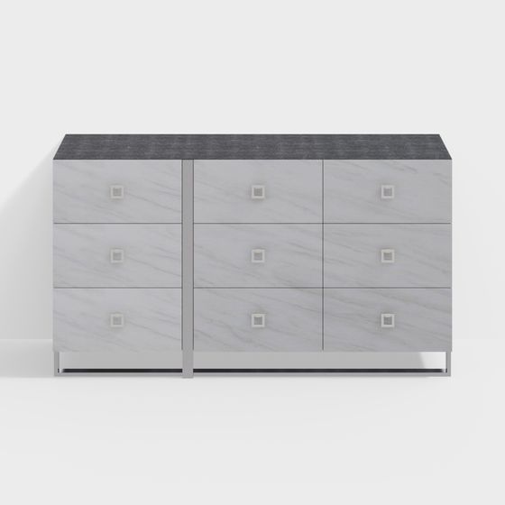Urban Light Six-Drawer Cabinet 3D model