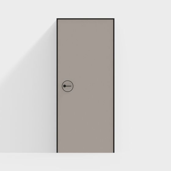 Minimalist Door 3D model for Modern Interiors