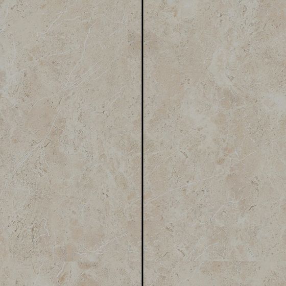 Beige marble texture tile with white veining and natural stone pattern on grey background