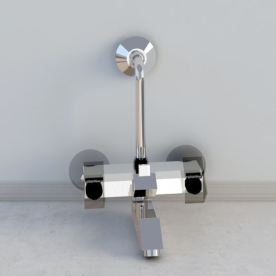 Sleek Urban Shower Faucet 3D model