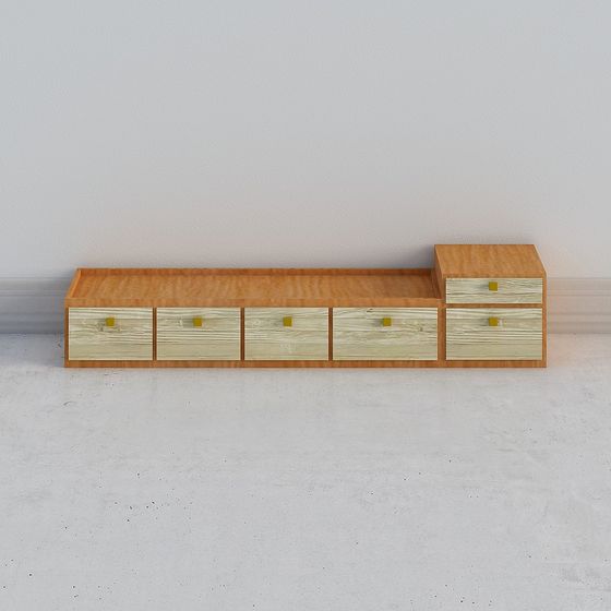 City Corner Storage Cabinet 3D model for Modern Spaces